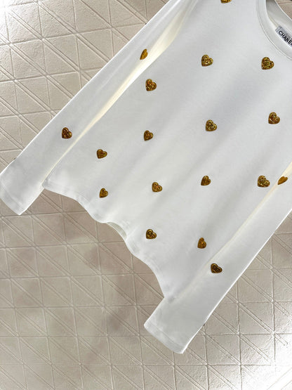 25fw Metal badge long sleeves