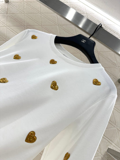 25fw Metal badge long sleeves