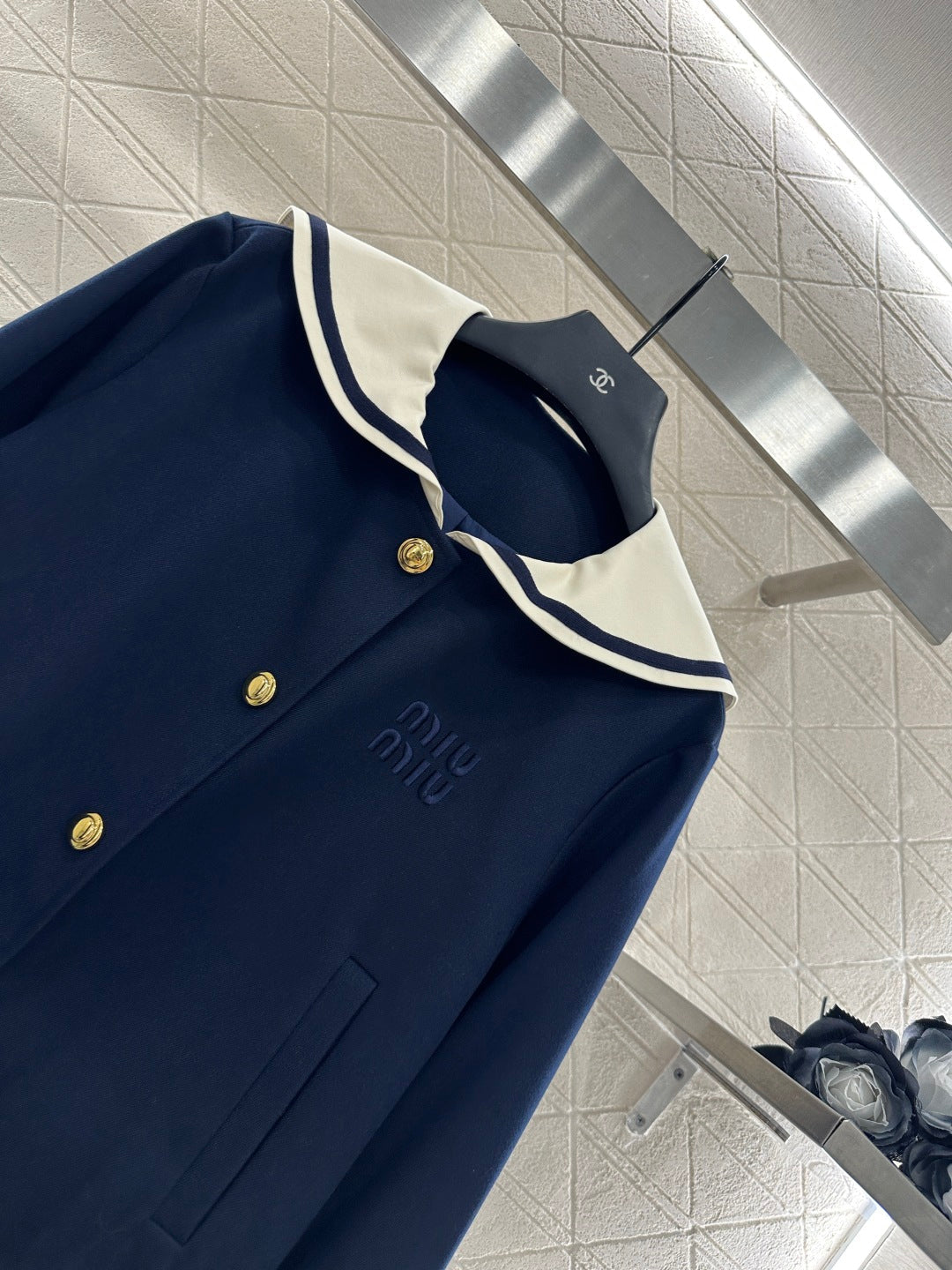 25fw Shawl Collar Jacket Pleated Skirt Suit