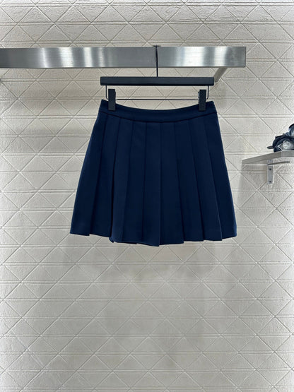 25fw Shawl Collar Jacket Pleated Skirt Suit