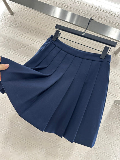 25fw Shawl Collar Jacket Pleated Skirt Suit