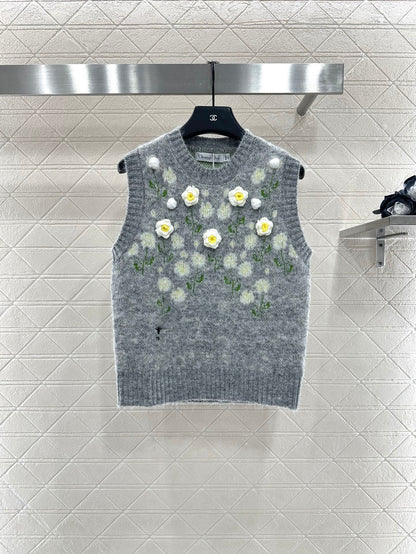 25fw 3D Crochet Knitted Vest