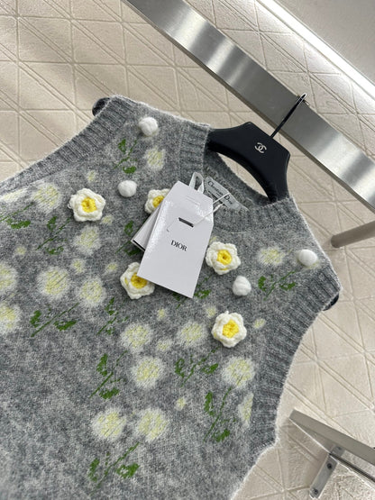 25fw 3D Crochet Knitted Vest