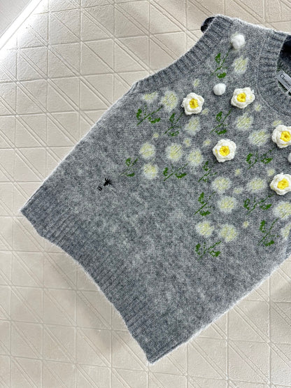 25fw 3D Crochet Knitted Vest