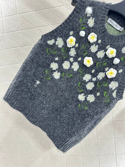 25fw 3D Crochet Knitted Vest