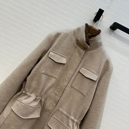 25fw mink fur jacket