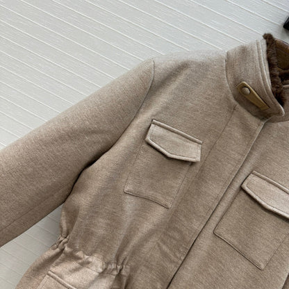 25fw mink fur jacket