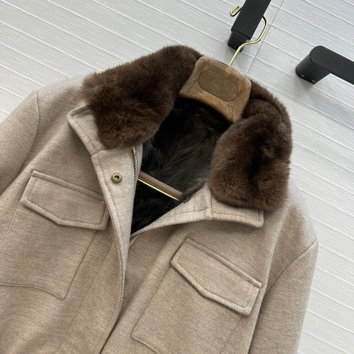 25fw mink fur jacket