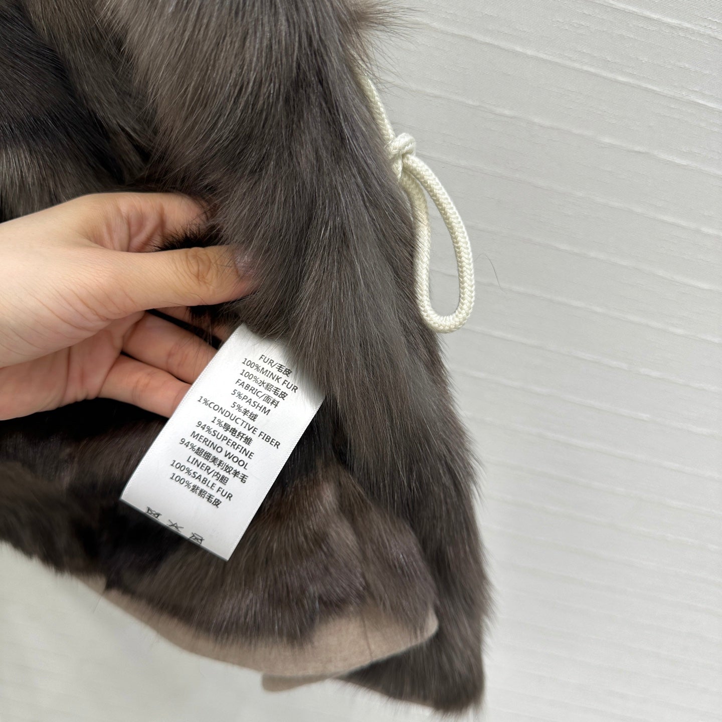 25fw mink fur jacket