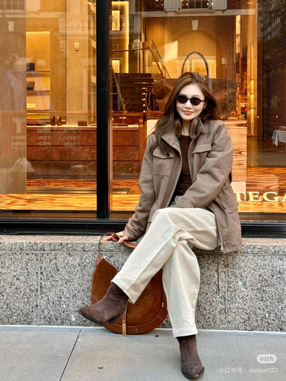 25fw mink fur jacket