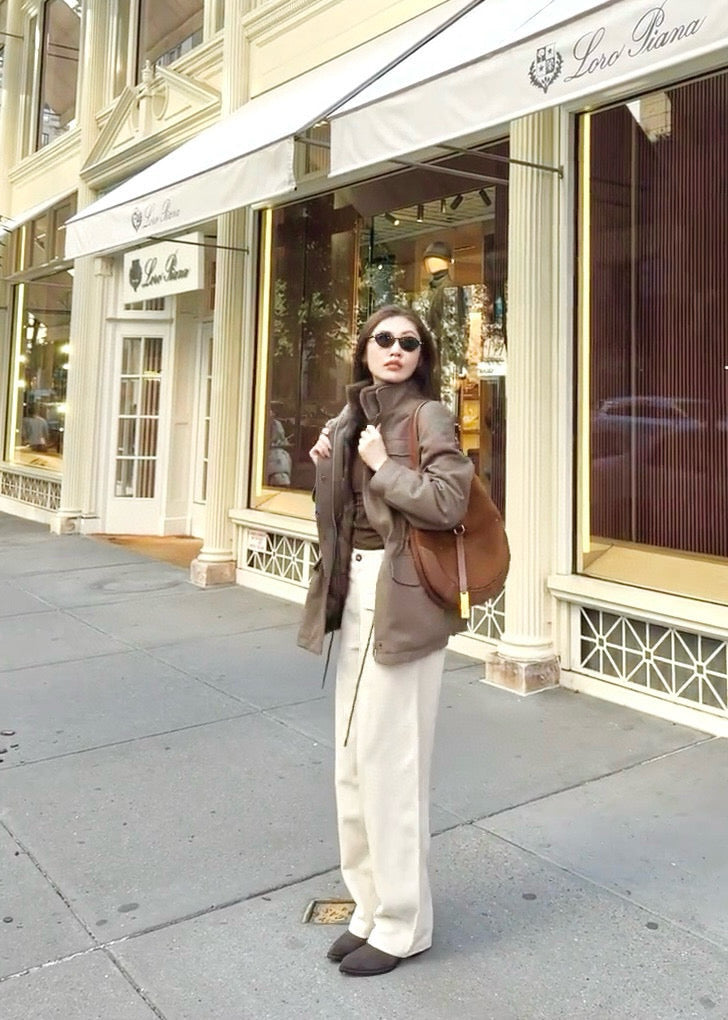 25fw mink fur jacket