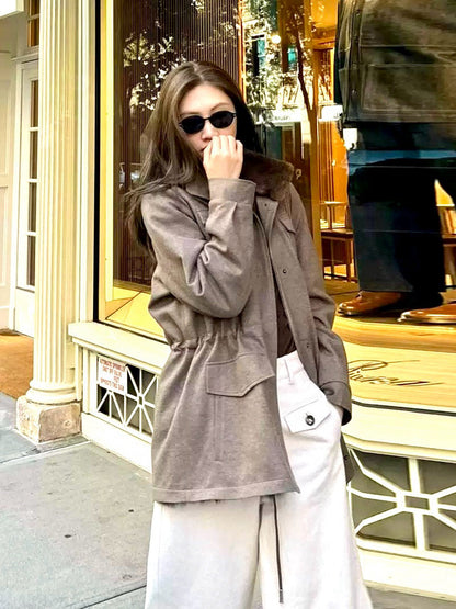 25fw mink fur jacket