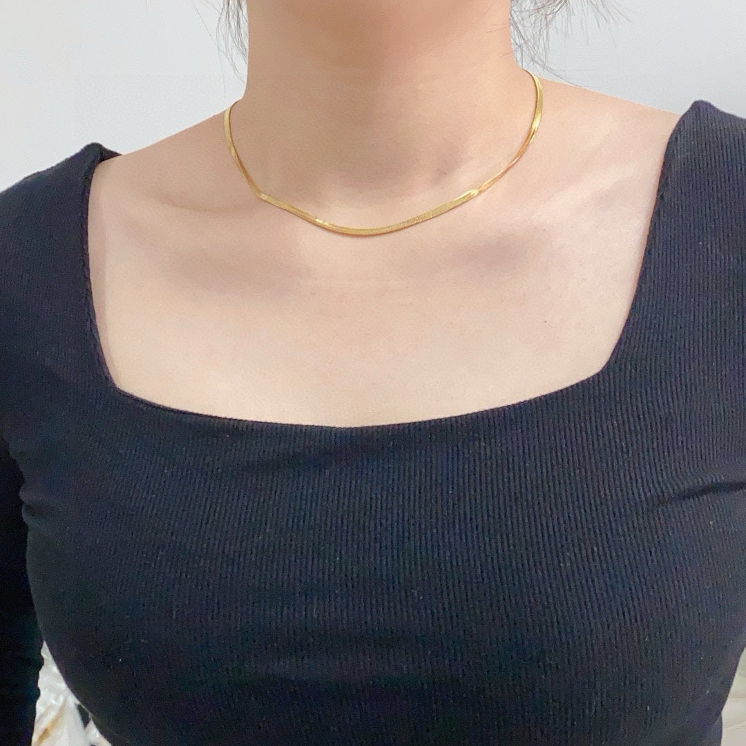 25 snake bone necklace