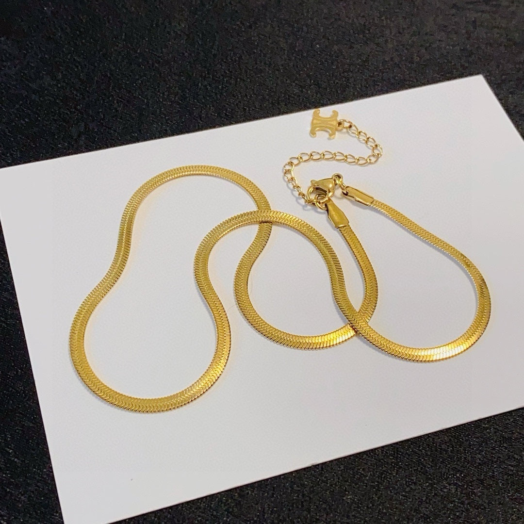 25 snake bone necklace