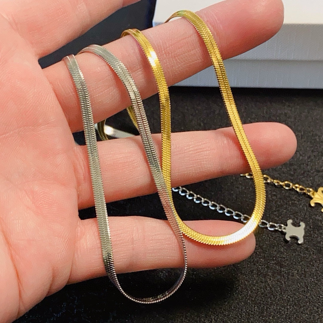 25 snake bone necklace