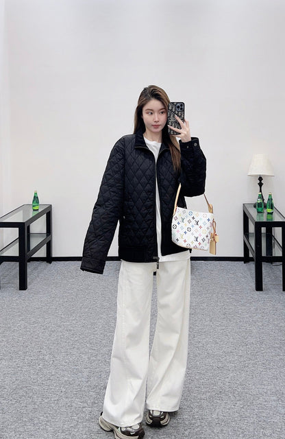 25 Plaid casual cotton jacket