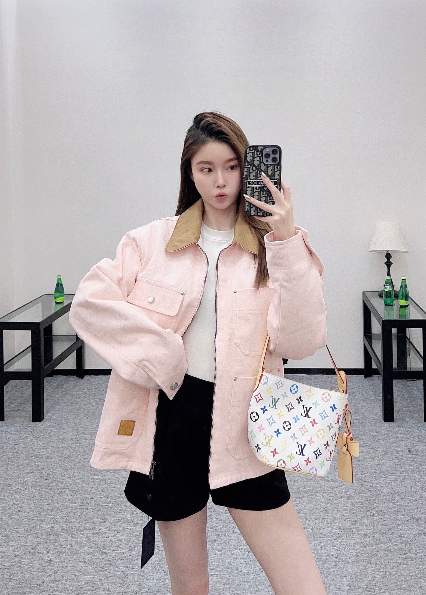 25 padded denim jacket