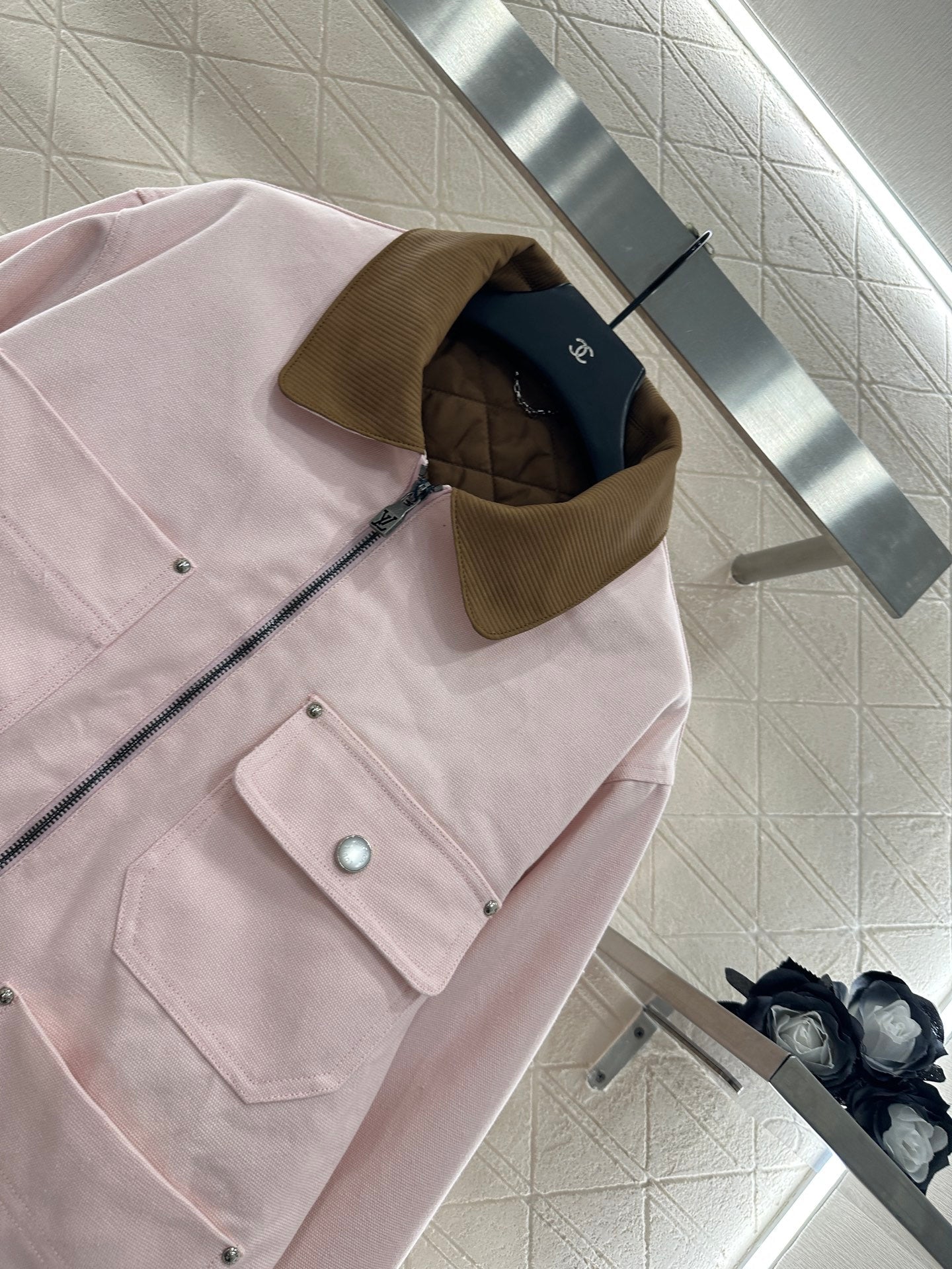 25 padded denim jacket