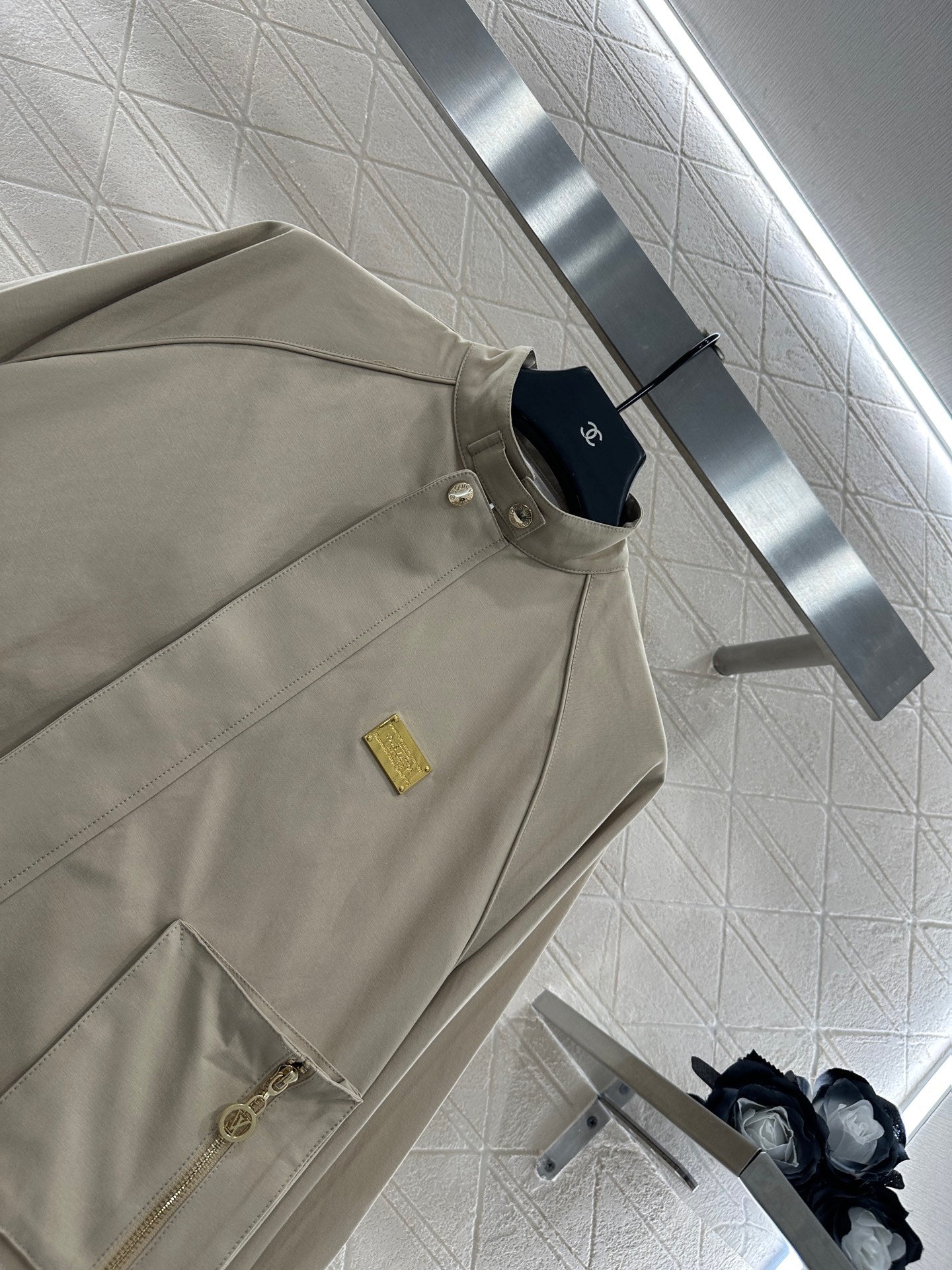 25fw stand collar zip-up jacket