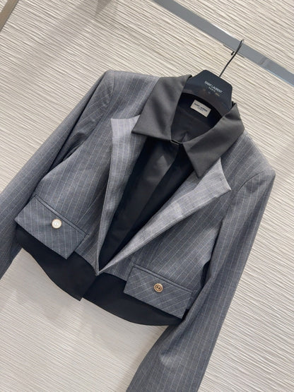 25fw Two piece striped set