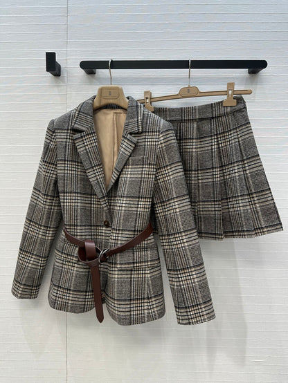 25fw  plaid suit