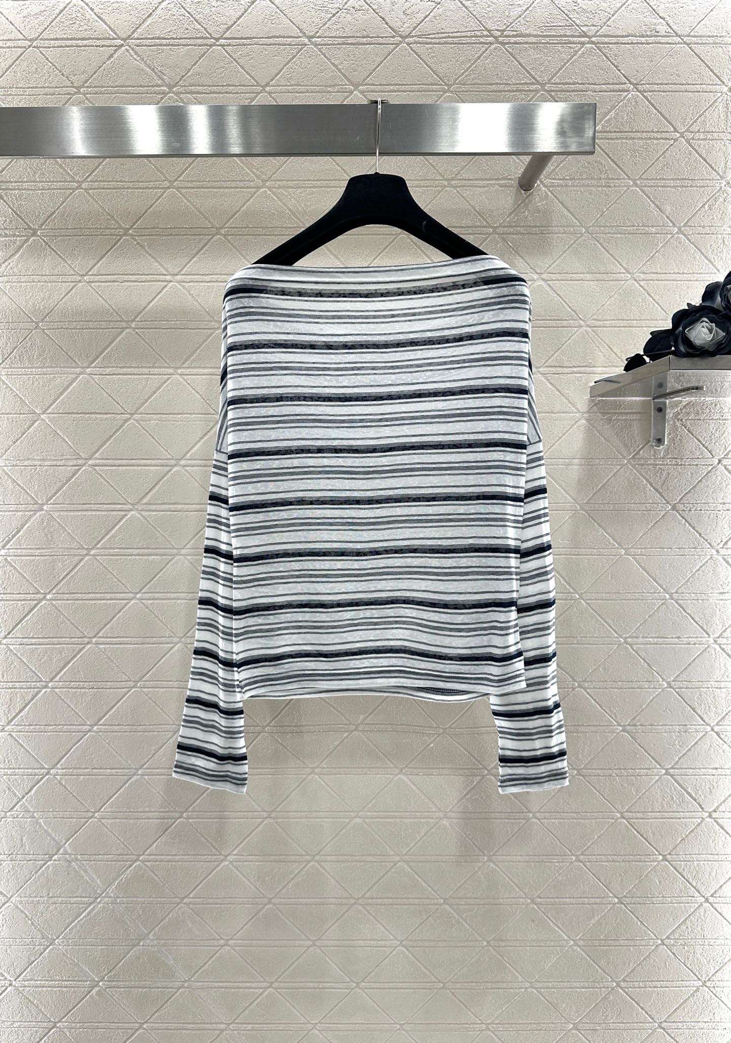 25fw Loose striped two-piece set