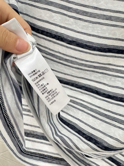 25fw Loose striped two-piece set