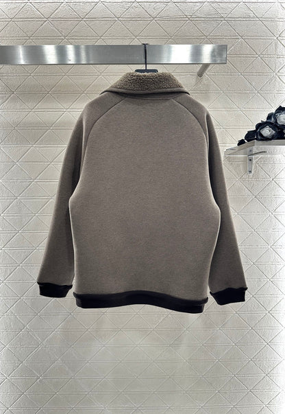 25fw Plush zip-up jacket