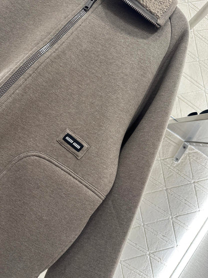 25fw Plush zip-up jacket