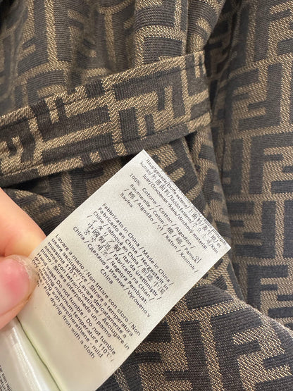 25fw jacquard belted coat