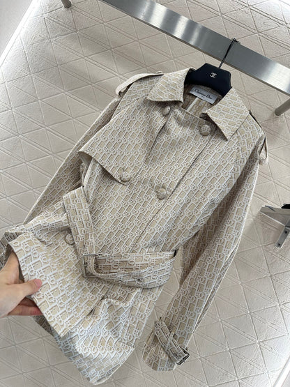 25fw Cape double breasted windbreaker