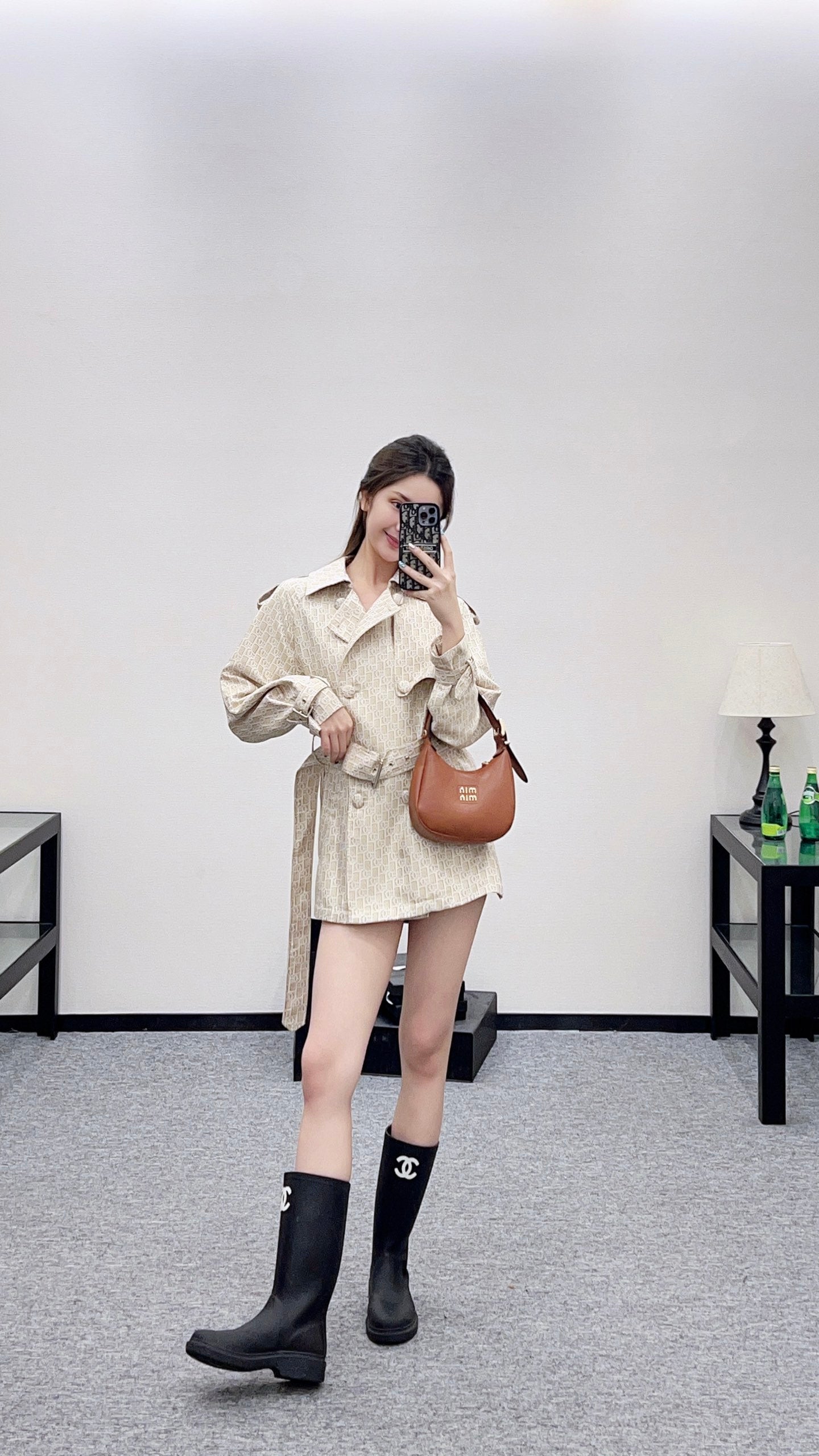 25fw Cape double breasted windbreaker