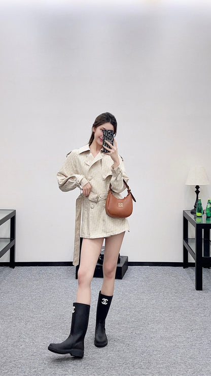 25fw Cape double breasted windbreaker