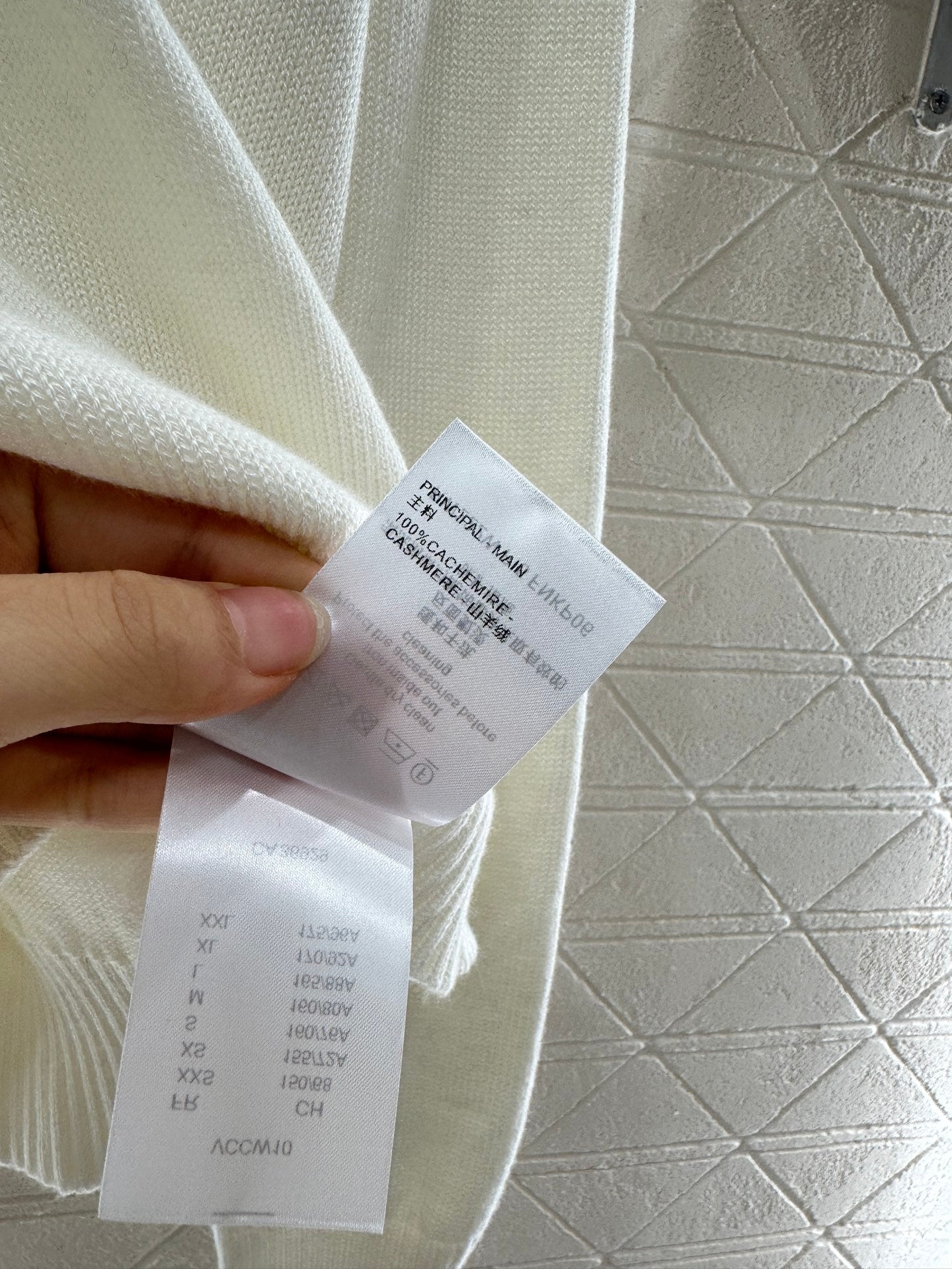 25fw Beaded letter knitted long sleeves