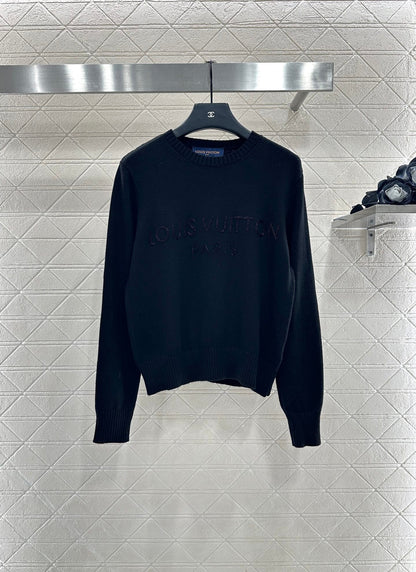 25fw Beaded letter knitted long sleeves