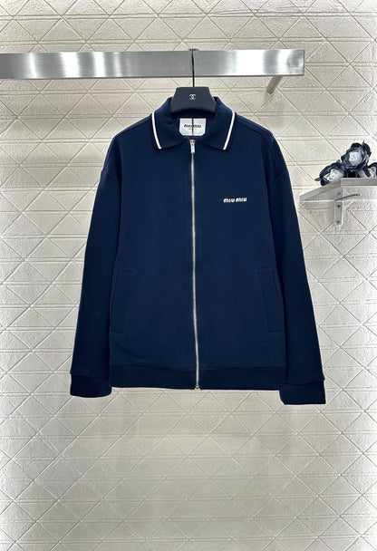 25 Zipper lapel casual jacket