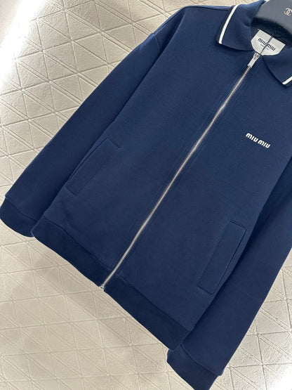 25 Zipper lapel casual jacket