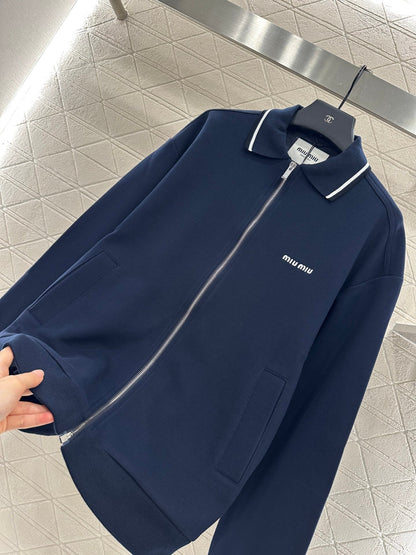 25 Zipper lapel casual jacket