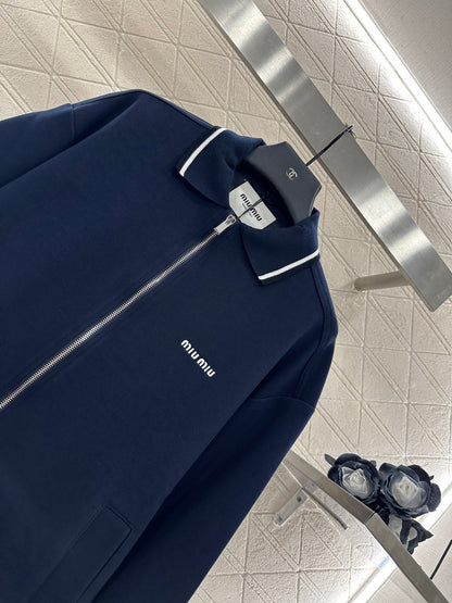 25 Zipper lapel casual jacket