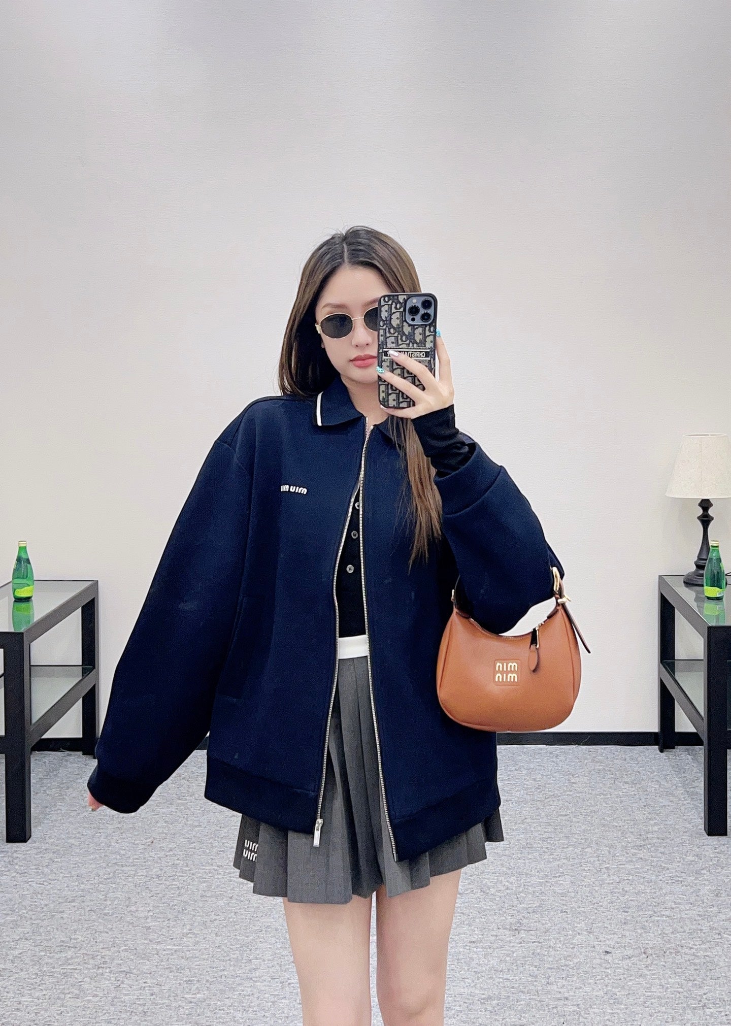 25 Zipper lapel casual jacket