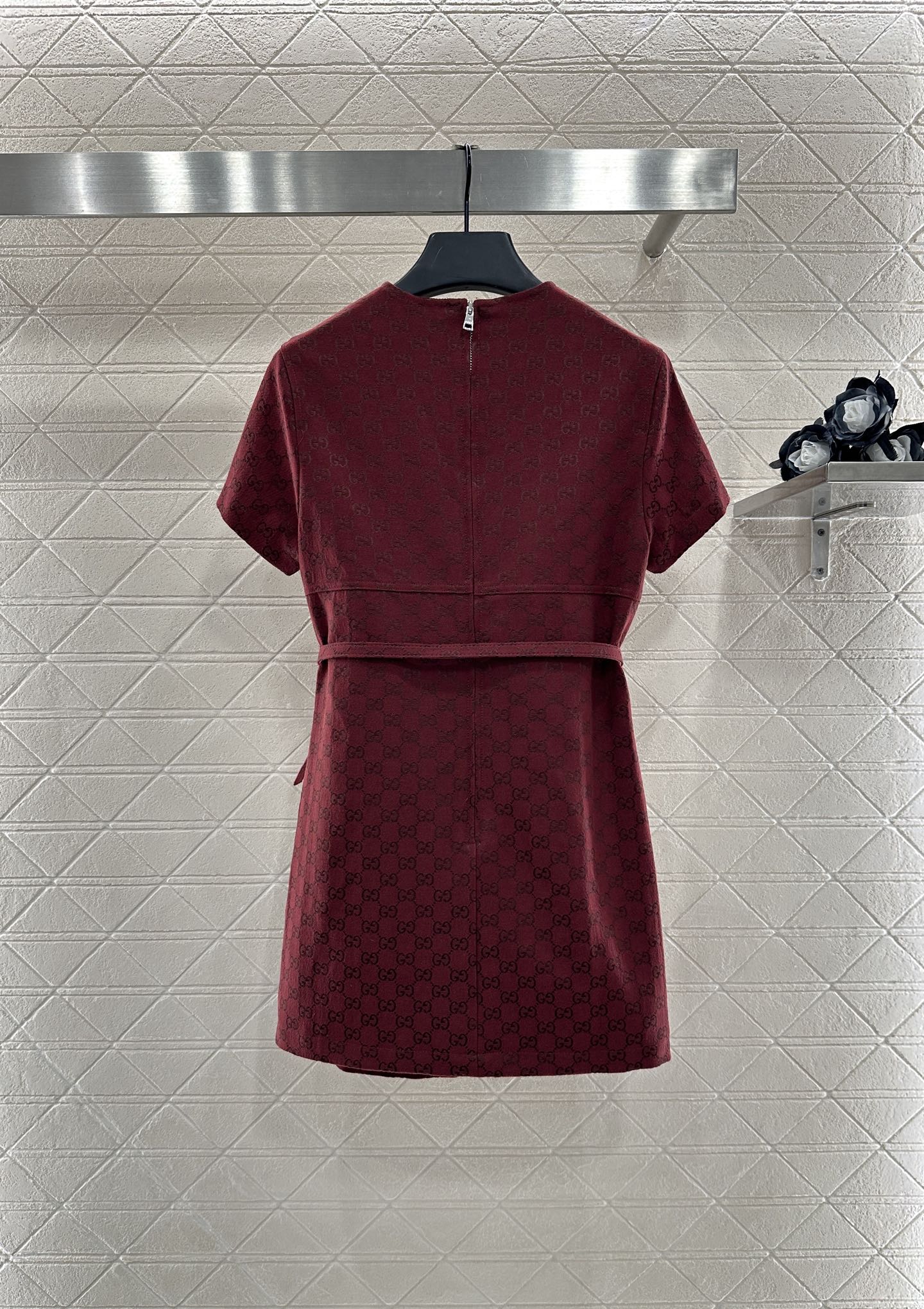 25 jacquard short-sleeved dress