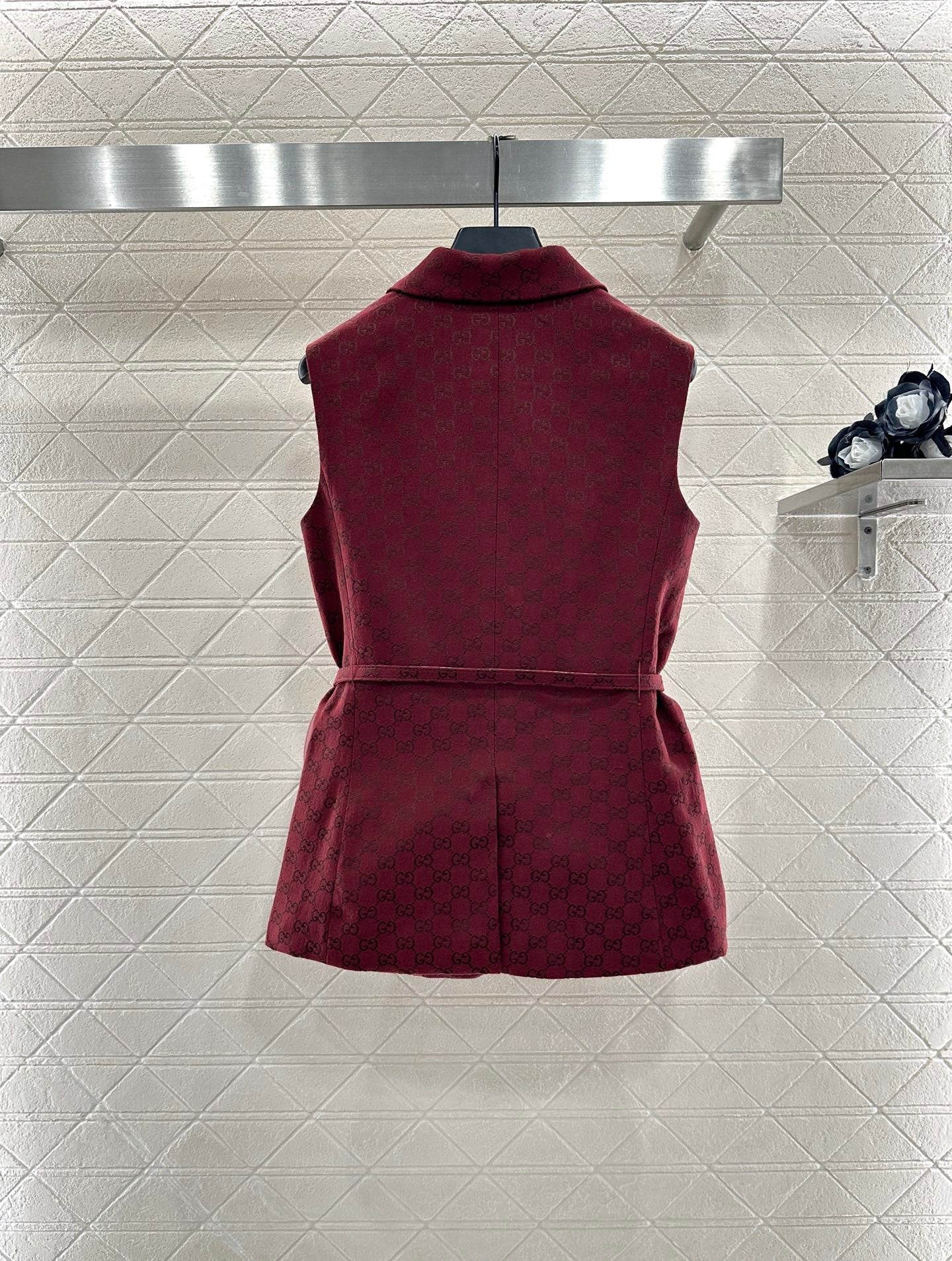 25 Belt vest shorts set