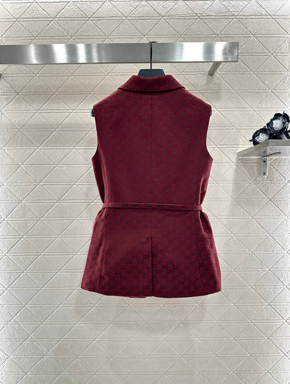 25 Belt vest shorts set