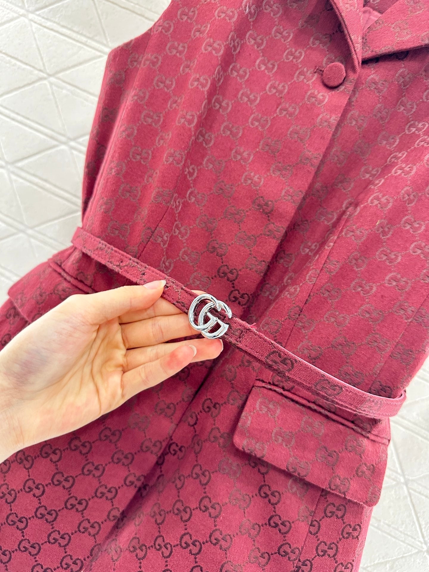 25 Belt vest shorts set