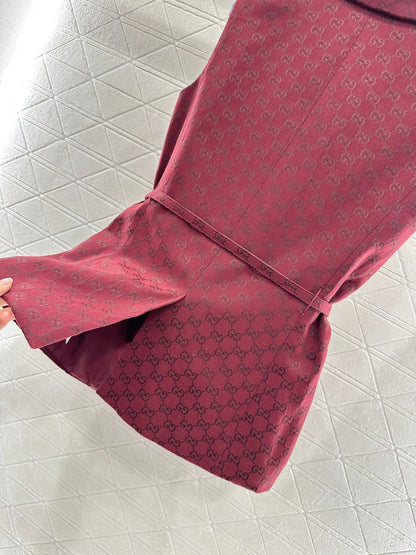 25 Belt vest shorts set