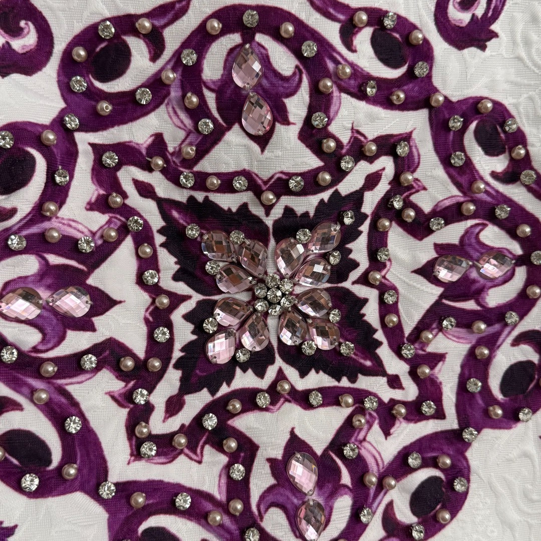 25 New Retro Jacquard Vest Dress