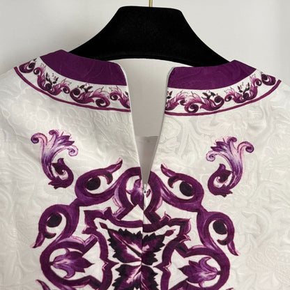 25 New Retro Jacquard Vest Dress