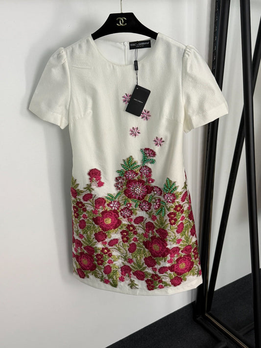 25 new diamond-studded silk jacquard dress