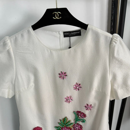 25 new diamond-studded silk jacquard dress