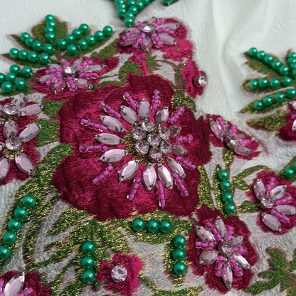 25 new diamond-studded silk jacquard dress